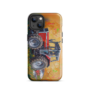 Furrow & Fields Tough Case for iPhone® iPhone 13 Massey Ferguson 375 Splash Art | Tough Case for iPhone® Quality Farmers Merch