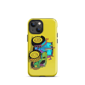 Furrow & Fields Tough Case for iPhone® iPhone 13 mini John Deere 6R 250 Pop Art | Tough Case for iPhone® Quality Farmers Merch