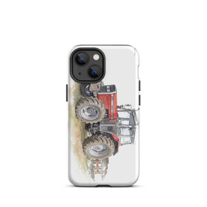 Furrow & Fields Tough Case for iPhone® iPhone 13 mini Massey Ferguson 375 Watercolor | Tough Case for iPhone® Quality Farmers Merch