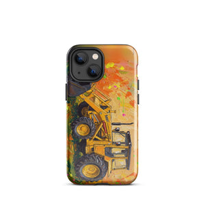 Furrow & Fields Tough Case for iPhone® iPhone 13 mini Massey Ferguson 50E Splash Art | Tough Case for iPhone® Quality Farmers Merch