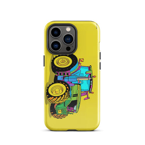 Furrow & Fields Tough Case for iPhone® iPhone 13 Pro John Deere 6R 250 Pop Art | Tough Case for iPhone® Quality Farmers Merch
