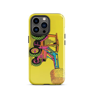 Furrow & Fields Tough Case for iPhone® iPhone 13 Pro Massey Ferguson 3070 Autotronic Pop Art | Tough Case for iPhone® Quality Farmers Merch