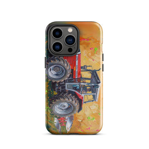 Furrow & Fields Tough Case for iPhone® iPhone 13 Pro Massey Ferguson 375 Splash Art | Tough Case for iPhone® Quality Farmers Merch