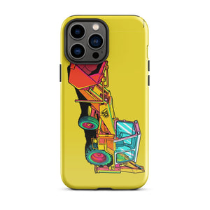 Furrow & Fields Tough Case for iPhone® iPhone 13 Pro Max JCB 3C II Pop Art | Tough Case for iPhone® Quality Farmers Merch