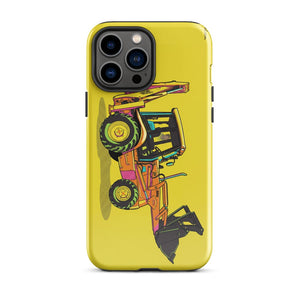 Furrow & Fields Tough Case for iPhone® iPhone 13 Pro Max JCB 3CX Sitemaster SRS Pop Art | Tough Case for iPhone® Quality Farmers Merch