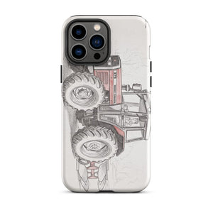 Furrow & Fields Tough Case for iPhone® iPhone 13 Pro Max Massey Ferguson 375 Pencil Sketch | Tough Case for iPhone® Quality Farmers Merch