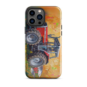 Furrow & Fields Tough Case for iPhone® iPhone 13 Pro Max Massey Ferguson 375 Splash Art | Tough Case for iPhone® Quality Farmers Merch