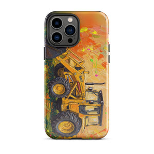 Furrow & Fields Tough Case for iPhone® iPhone 13 Pro Max Massey Ferguson 50E Splash Art | Tough Case for iPhone® Quality Farmers Merch