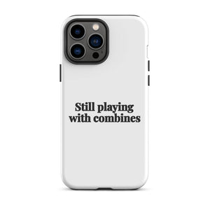 Furrow & Fields Tough Case for iPhone® iPhone 13 Pro Max Still Playing With Combines | Tough Case for iPhone® Quality Farmers Merch