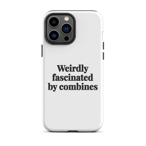 Furrow & Fields Tough Case for iPhone® iPhone 13 Pro Max Weirdly Fascinated by Combines | Tough Case for iPhone® Quality Farmers Merch
