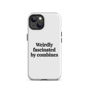 Furrow & Fields Tough Case for iPhone® iPhone 13 Weirdly Fascinated by Combines | Tough Case for iPhone® Quality Farmers Merch