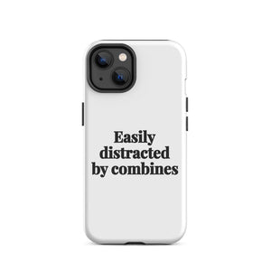 Furrow & Fields Tough Case for iPhone® iPhone 14 Easily Distracted By Combines | Tough Case for iPhone® Quality Farmers Merch