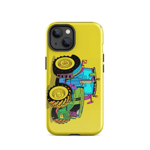Furrow & Fields Tough Case for iPhone® iPhone 14 John Deere 6R 250 Pop Art | Tough Case for iPhone® Quality Farmers Merch