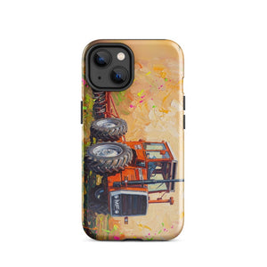 Furrow & Fields Tough Case for iPhone® iPhone 14 Massey Ferguson 1200 Splash Art | Tough Case for iPhone® Quality Farmers Merch