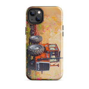 Furrow & Fields Tough Case for iPhone® iPhone 14 Plus Massey Ferguson 1200 Splash Art | Tough Case for iPhone® Quality Farmers Merch