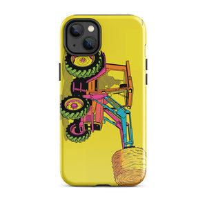 Furrow & Fields Tough Case for iPhone® iPhone 14 Plus Massey Ferguson 3070 Autotronic Pop Art | Tough Case for iPhone® Quality Farmers Merch