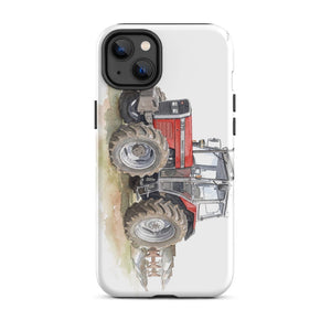 Furrow & Fields Tough Case for iPhone® iPhone 14 Plus Massey Ferguson 375 Watercolor | Tough Case for iPhone® Quality Farmers Merch