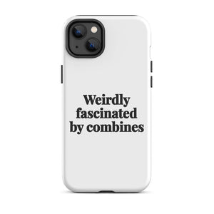Furrow & Fields Tough Case for iPhone® iPhone 14 Plus Weirdly Fascinated by Combines | Tough Case for iPhone® Quality Farmers Merch