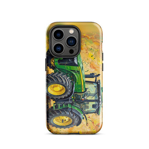 Furrow & Fields Tough Case for iPhone® iPhone 14 Pro John Deere 8345R Splash Art | Tough Case for iPhone® Quality Farmers Merch