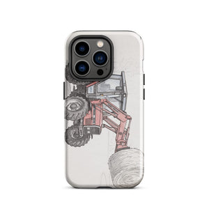Furrow & Fields Tough Case for iPhone® iPhone 14 Pro Massey Ferguson 3070 Autotronic Pencil Sketch | Tough Case for iPhone® Quality Farmers Merch