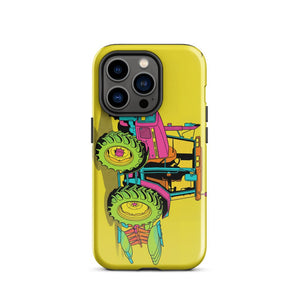 Furrow & Fields Tough Case for iPhone® iPhone 14 Pro Massey Ferguson 6255 Pop Art | Tough Case for iPhone® Quality Farmers Merch