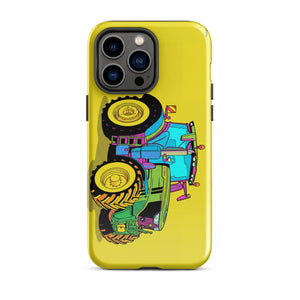 Furrow & Fields Tough Case for iPhone® iPhone 14 Pro Max John Deere 6R 250 Pop Art | Tough Case for iPhone® Quality Farmers Merch