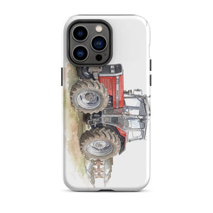 Furrow & Fields Tough Case for iPhone® iPhone 14 Pro Max Massey Ferguson 375 Watercolor | Tough Case for iPhone® Quality Farmers Merch