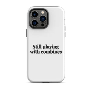 Furrow & Fields Tough Case for iPhone® iPhone 14 Pro Max Still Playing With Combines | Tough Case for iPhone® Quality Farmers Merch