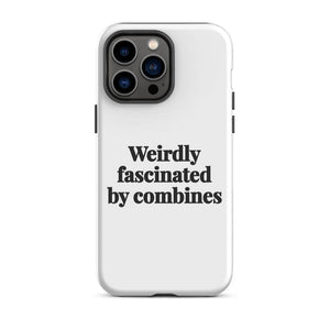 Furrow & Fields Tough Case for iPhone® iPhone 14 Pro Max Weirdly Fascinated by Combines | Tough Case for iPhone® Quality Farmers Merch