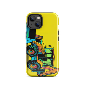Furrow & Fields Tough Case for iPhone® iPhone 14 Terex 860 Elite Pop Art | Tough Case for iPhone® Quality Farmers Merch