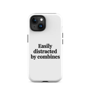 Furrow & Fields Tough Case for iPhone® iPhone 15 Easily Distracted By Combines | Tough Case for iPhone® Quality Farmers Merch