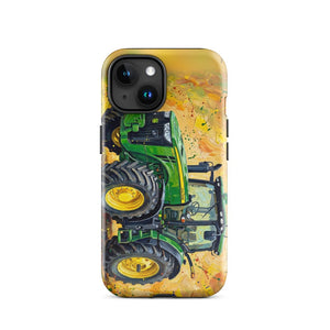 Furrow & Fields Tough Case for iPhone® iPhone 15 John Deere 8345R Splash Art | Tough Case for iPhone® Quality Farmers Merch