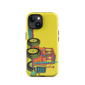 Furrow & Fields Tough Case for iPhone® iPhone 15 Massey Ferguson 1200 Pop Art | Tough Case for iPhone® Quality Farmers Merch