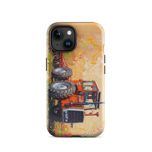 Furrow & Fields Tough Case for iPhone® iPhone 15 Massey Ferguson 1200 Splash Art | Tough Case for iPhone® Quality Farmers Merch