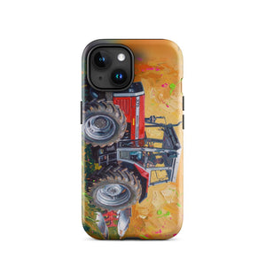 Furrow & Fields Tough Case for iPhone® iPhone 15 Massey Ferguson 375 Splash Art | Tough Case for iPhone® Quality Farmers Merch