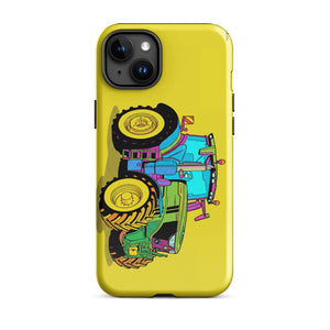 Furrow & Fields Tough Case for iPhone® iPhone 15 Plus John Deere 6R 250 Pop Art | Tough Case for iPhone® Quality Farmers Merch