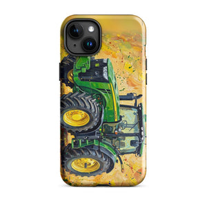 Furrow & Fields Tough Case for iPhone® iPhone 15 Plus John Deere 8345R Splash Art | Tough Case for iPhone® Quality Farmers Merch