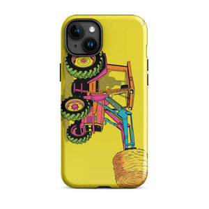 Furrow & Fields Tough Case for iPhone® iPhone 15 Plus Massey Ferguson 3070 Autotronic Pop Art | Tough Case for iPhone® Quality Farmers Merch