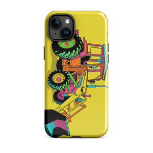 Furrow & Fields Tough Case for iPhone® iPhone 15 Plus Massey Ferguson 50E Pop Art | Tough Case for iPhone® Quality Farmers Merch