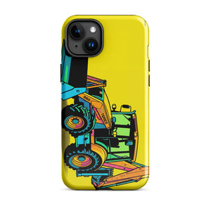 Furrow & Fields Tough Case for iPhone® iPhone 15 Plus Terex 860 Elite Pop Art | Tough Case for iPhone® Quality Farmers Merch