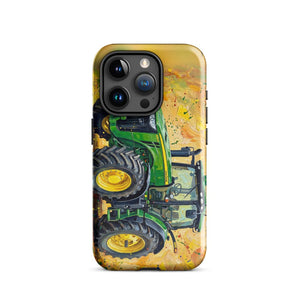 Furrow & Fields Tough Case for iPhone® iPhone 15 Pro John Deere 8345R Splash Art | Tough Case for iPhone® Quality Farmers Merch