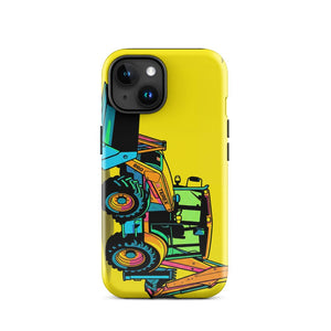 Furrow & Fields Tough Case for iPhone® iPhone 15 Terex 860 Elite Pop Art | Tough Case for iPhone® Quality Farmers Merch