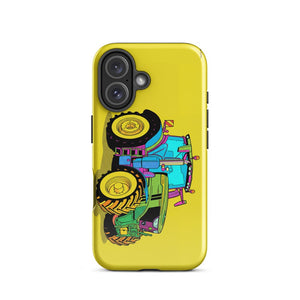 Furrow & Fields Tough Case for iPhone® iPhone 16 John Deere 6R 250 Pop Art | Tough Case for iPhone® Quality Farmers Merch