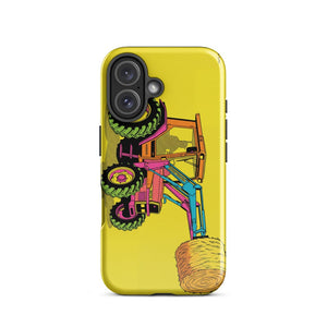 Furrow & Fields Tough Case for iPhone® iPhone 16 Massey Ferguson 3070 Autotronic Pop Art | Tough Case for iPhone® Quality Farmers Merch