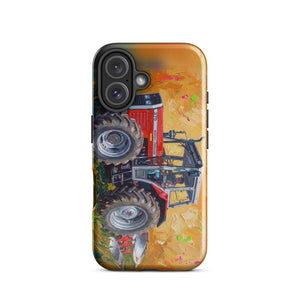 Furrow & Fields Tough Case for iPhone® iPhone 16 Massey Ferguson 375 Splash Art | Tough Case for iPhone® Quality Farmers Merch