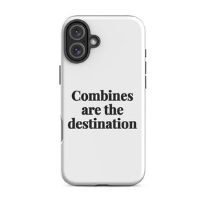 Furrow & Fields Tough Case for iPhone® iPhone 16 Plus Combines Are the Destination | Tough Case for iPhone® Quality Farmers Merch