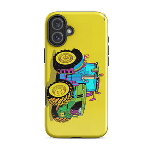 Furrow & Fields Tough Case for iPhone® iPhone 16 Plus John Deere 6R 250 Pop Art | Tough Case for iPhone® Quality Farmers Merch