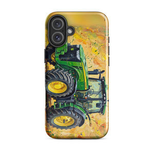 Furrow & Fields Tough Case for iPhone® iPhone 16 Plus John Deere 8345R Splash Art | Tough Case for iPhone® Quality Farmers Merch
