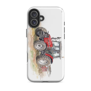 Furrow & Fields Tough Case for iPhone® iPhone 16 Plus Massey Ferguson 6255 Watercolor | Tough Case for iPhone® Quality Farmers Merch