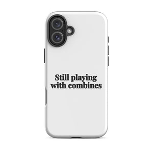 Furrow & Fields Tough Case for iPhone® iPhone 16 Plus Still Playing With Combines | Tough Case for iPhone® Quality Farmers Merch